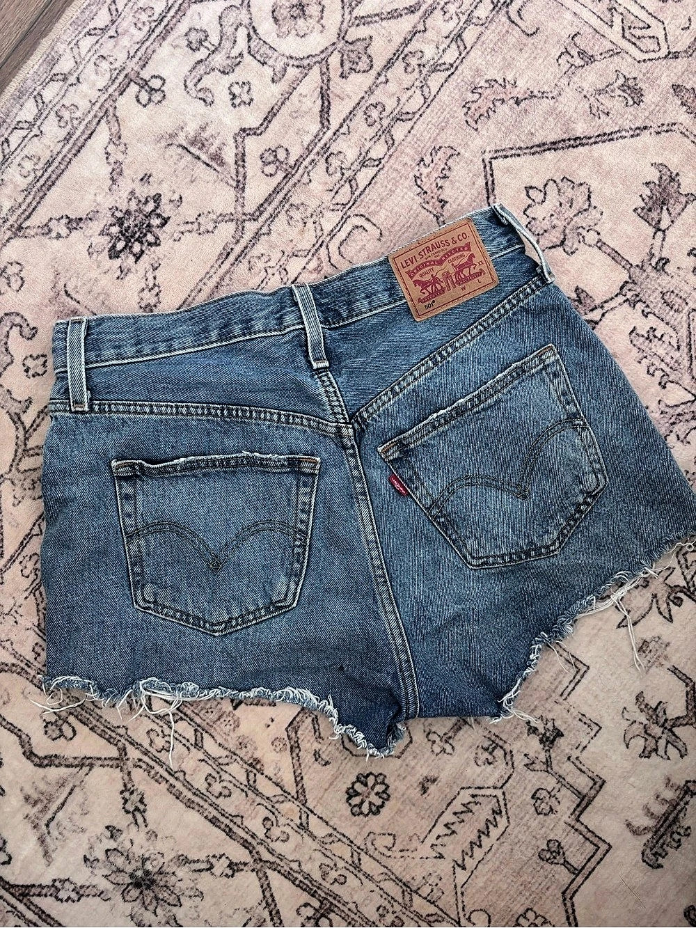 Levi's 501 Women's Denim Jean Shorts Waist 29 Blue
